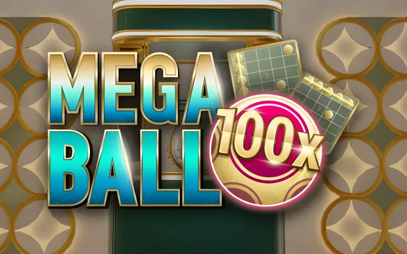 Evolution 실시간 추첨 기반의 1win Mega Ball.